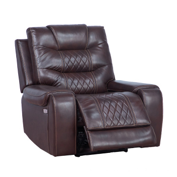 Light Leder Power Single Recliner Rocker Sofa Stuhl